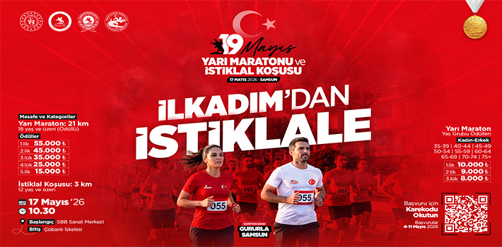 19 MAYIS YARI MARATONU VE İSTİKLAL KOŞUSU DÜZENLENİYOR