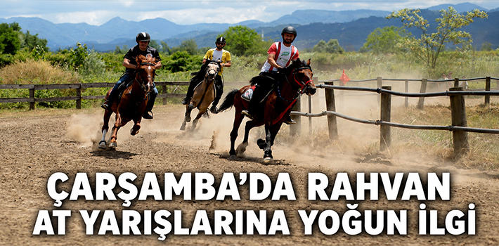 Çarşamba’da Rahvan At Yarışlarına Yoğun İlgi 