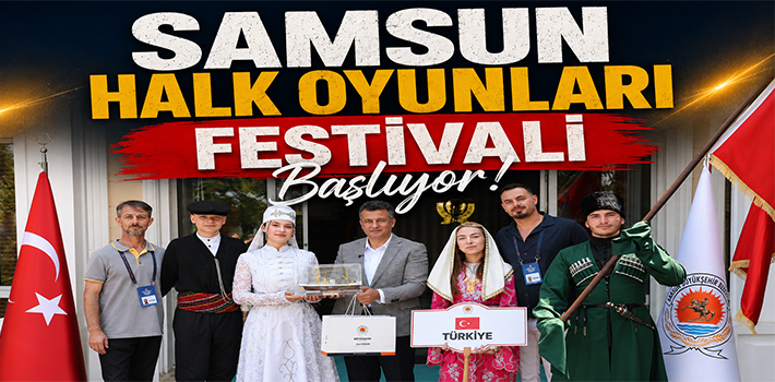 SAMSUN HALK OYUNLARI FESTİVALİ BAŞLIYOR  12 ÜLKEDEN DANSÇILAR BAŞKAN DOĞAN’I ZİYARET ETTİ