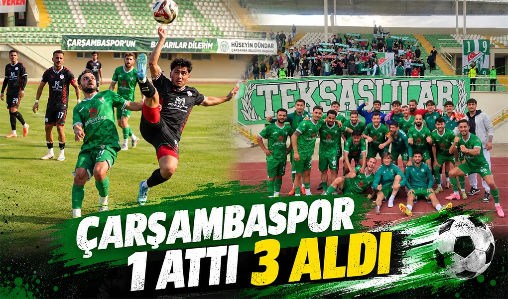 ÇARŞAMBASPOR 1 ATTI 3 ALDI